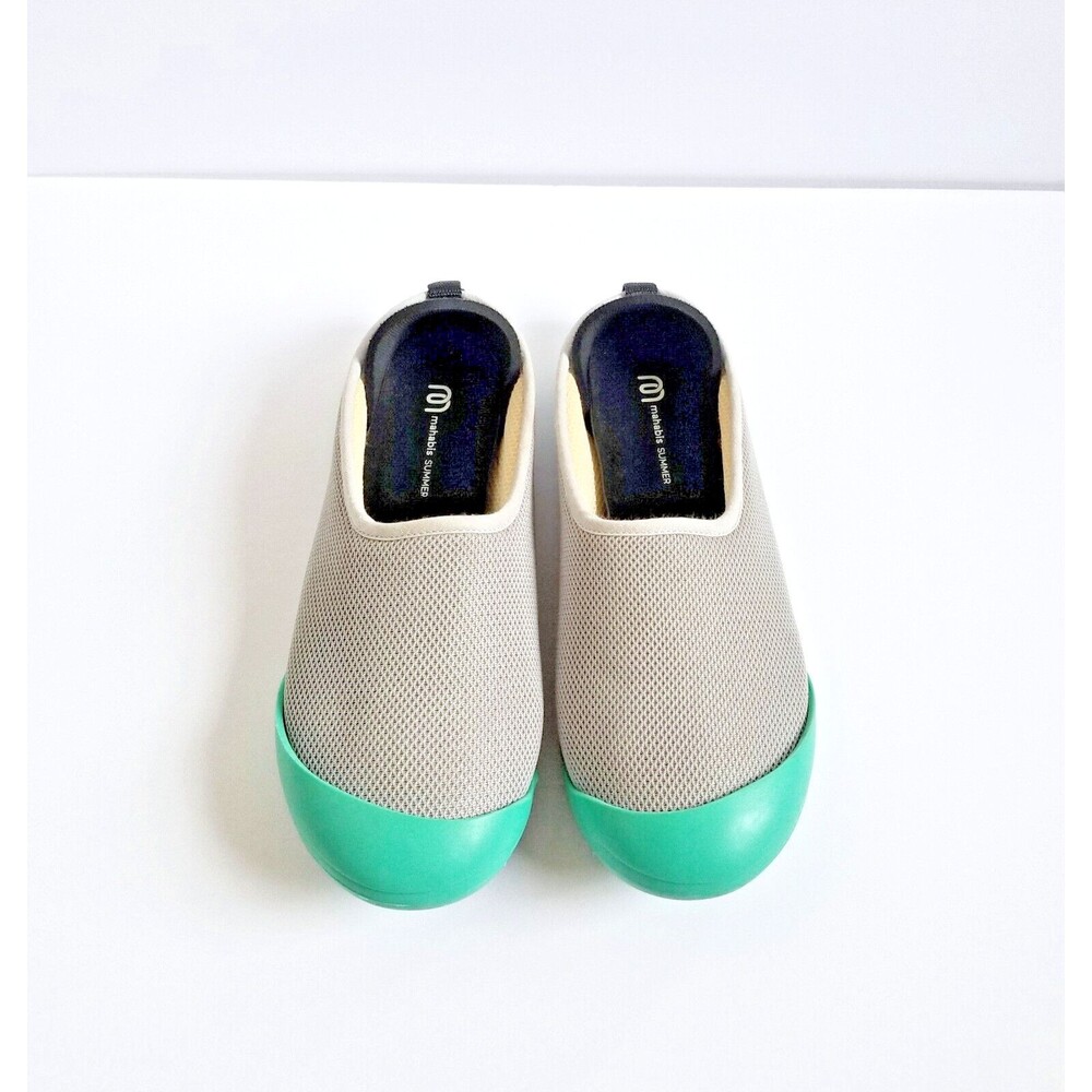MAHABIS Summer Slippers Sz 38 Women's US 7.5 Light Gray Aqua Removable Soles - Picture 2 of 11